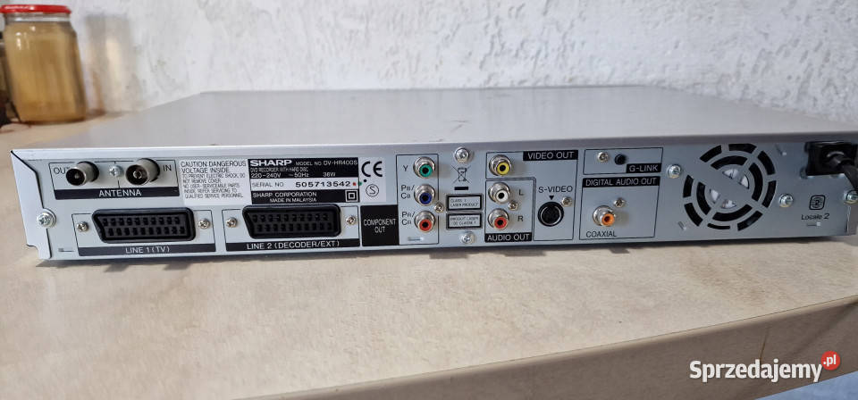 Sharp CD DVD odtwarzacz player DV HR 400 DVHR400 Międzychód