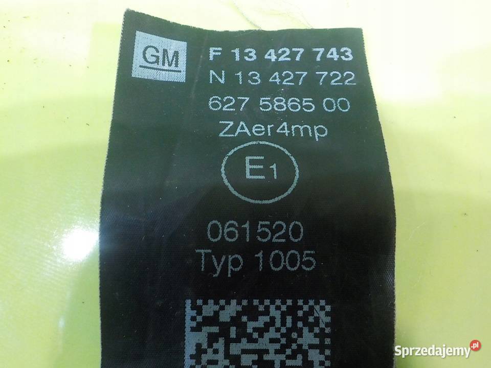 CORSA E 12 B 15r pas bezpieczenstwa prawy przod Części samochodowe Suków