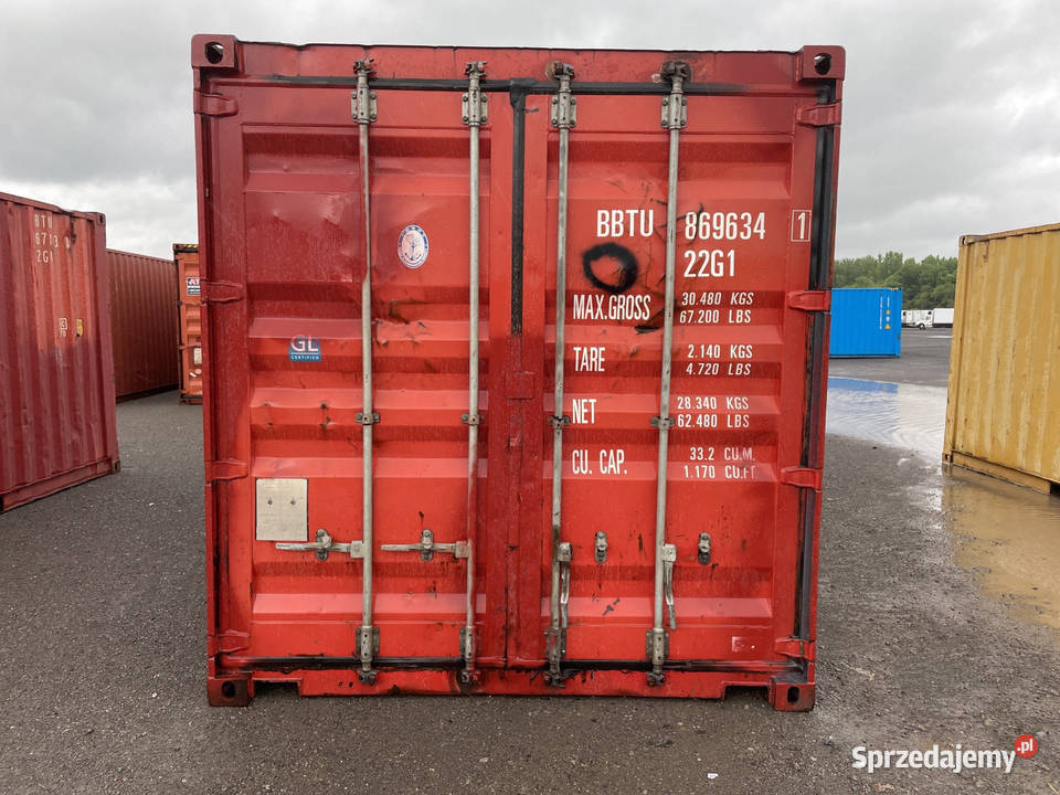 Kontener morski magazynowy 20DV 6 metrowy Świdwin sprzedam
