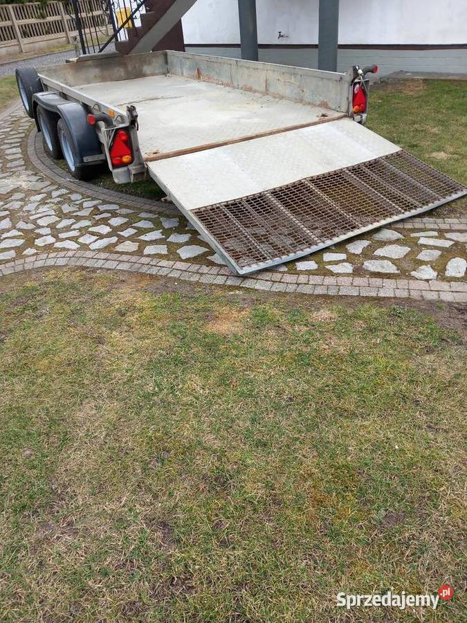 Przyczepka do przewozu mini koparek