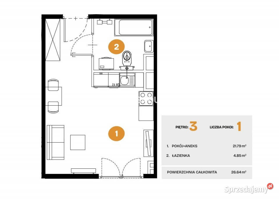 Mieszkanie sprzedam Kraków Na Błonie 2664m2 1