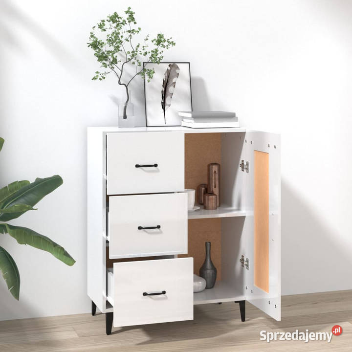 Szafka biała połysk 695x34x90 materiał