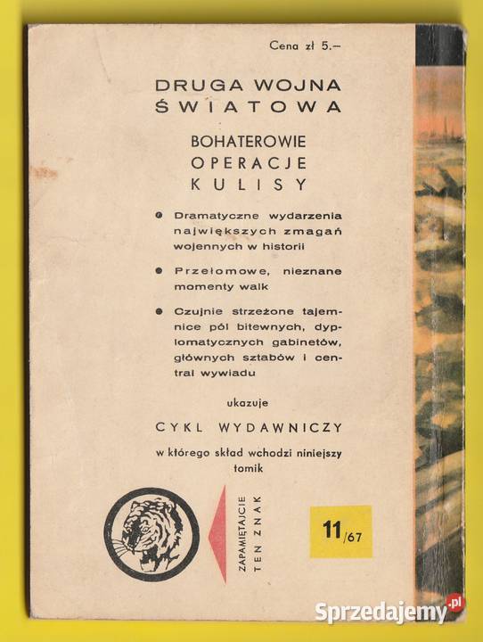 ŻÓŁTY TYGRYS KIERUNEK ZAGŁĘBIE 1967 Łódź