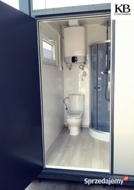 Podwójny kontener sanitarny 34 x 22 m z toaletą
