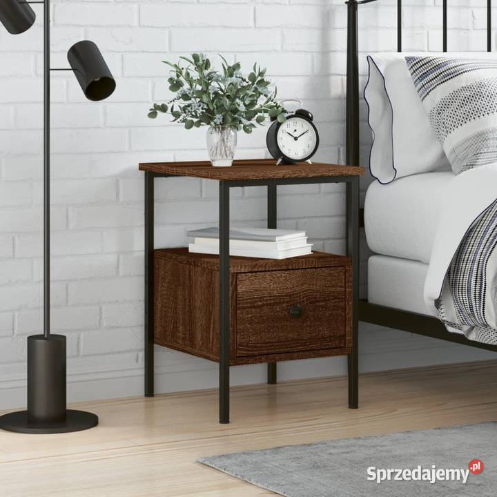 Szafka nocna brązowy dąb 34x36x50 materiał Warszawa sprzedam