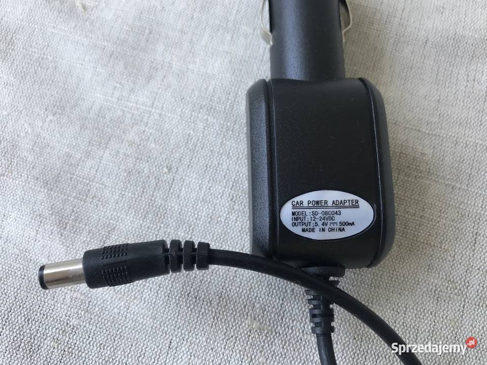 Zasilacz samochodowy 54V500 mA wtyk 55x2 mm Poznań