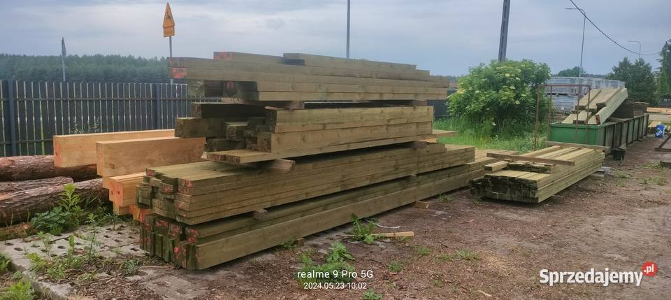 Więźba dachowa 1400 Łaty 3 MB Deska 1000zl Biznes i Przemysł Wielbark sprzedam