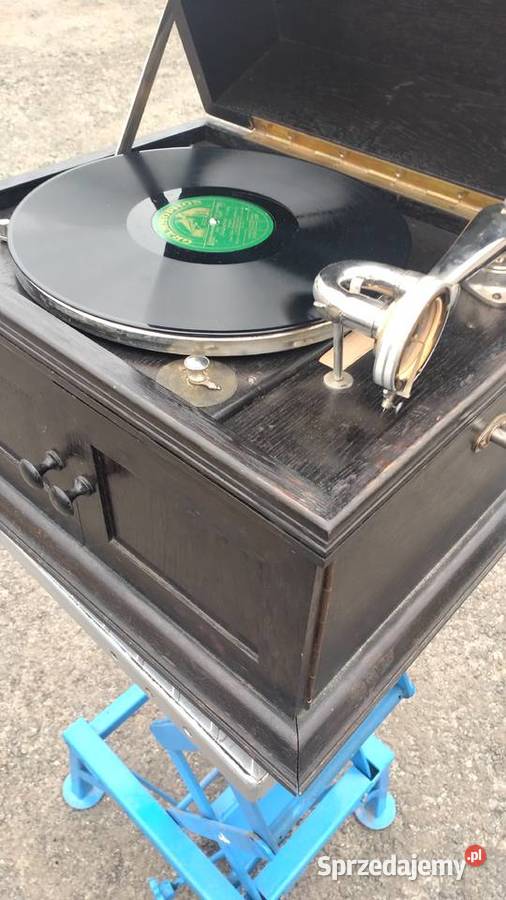 Stary przedwojenny patefon gramofon szafkowy na Łódź