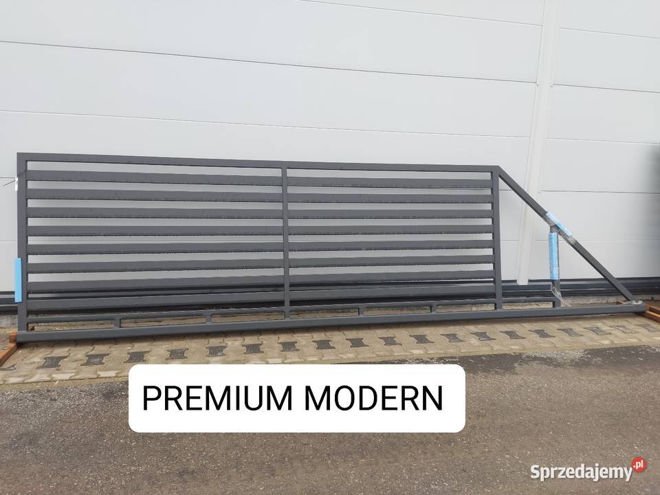 Brama przesuwna palisadowa 4m PREMIUM MODERN Limanowa
