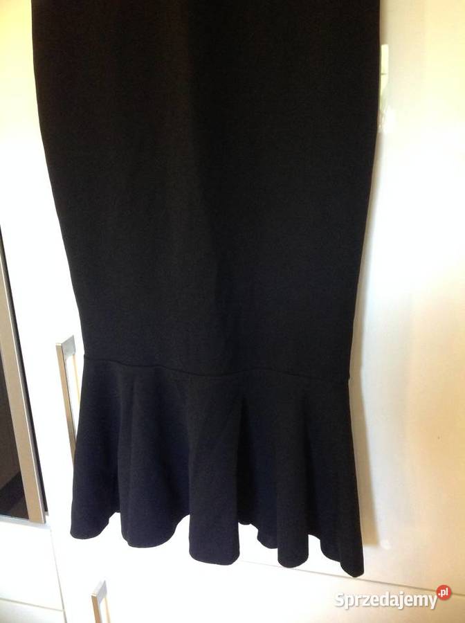 Sukienka Czarna Damska WAL G S falbana Nowa Nowa Sól