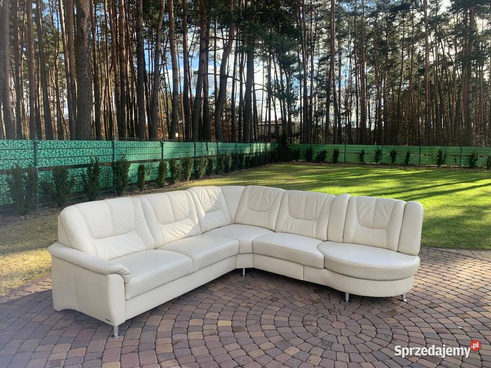 WOHNWERT NIEMIECKI NAROŻNIK SKÓRA NATURALNA 270cm Kalety