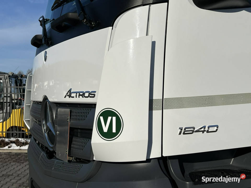 Mercedes ACTROS 1840 Euro 6 ADR HYDRAULIKA Niska ABS Motoryzacja Widełki