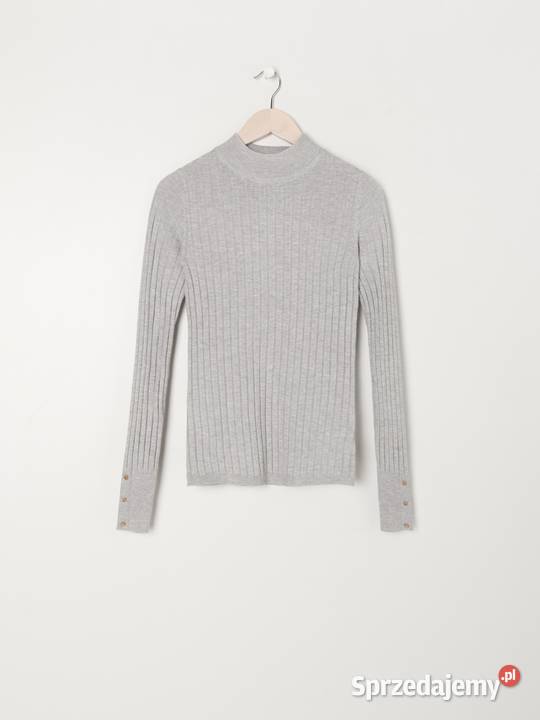szary sweter Sinsay szary/srebrny Swetry i golfy Olkusz