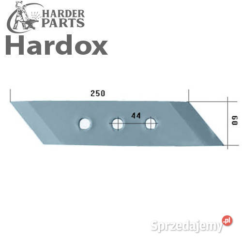 Dłuto 100hektarów HARDOX MP332L części do pługa Suwałki
