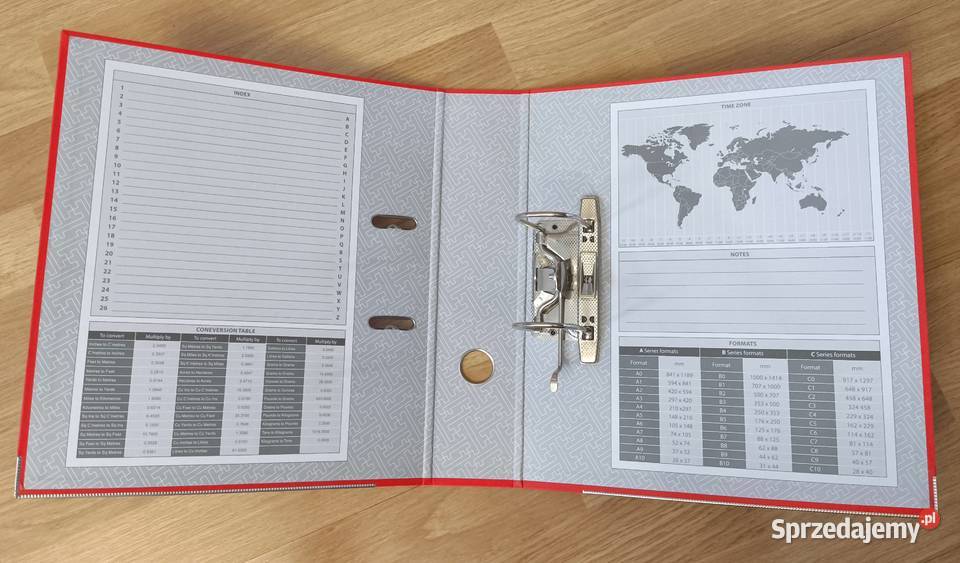 Segregatory A4 2 NOWE czerwony fioletowy biuro Radom