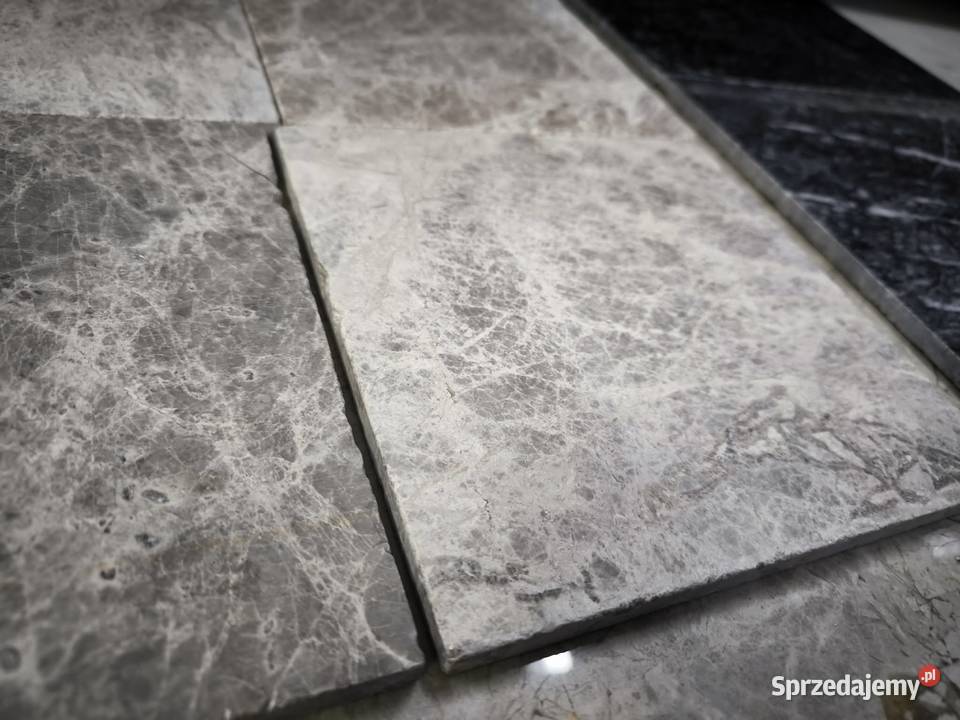 Płytki marmur Tundra Grey szlifowane 203x203x12 Gdynia