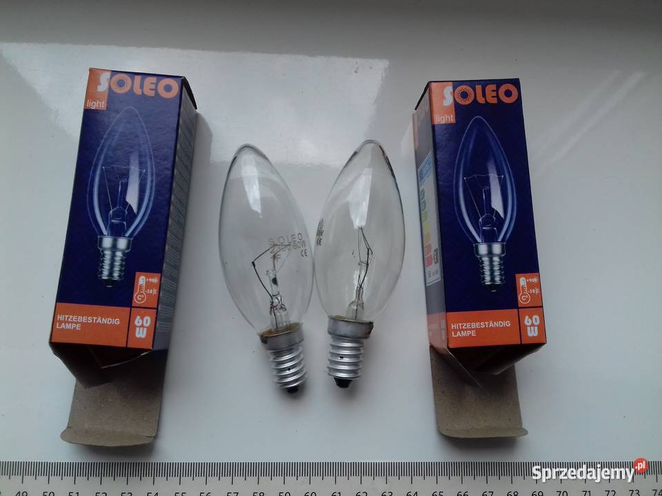Żarówka wolframowa E14 60W Soleo w pudełku kolor Żarówki i świetlówki Bydgoszcz sprzedam
