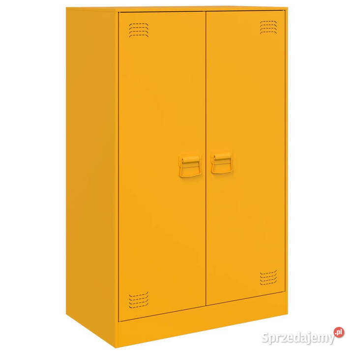 Szafka boczna musztardowa 67x39x107 stal mazowieckie Warszawa