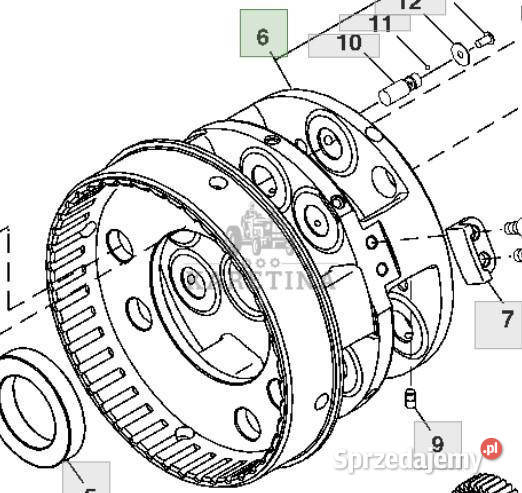 John Deere 8130 8230 8330 8430 8530 Układ Jastrzębniki