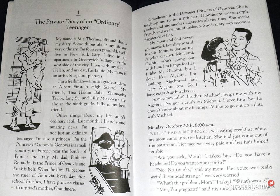 The Princess Diaries 2 Meg Cabot miękka Chełm sprzedam
