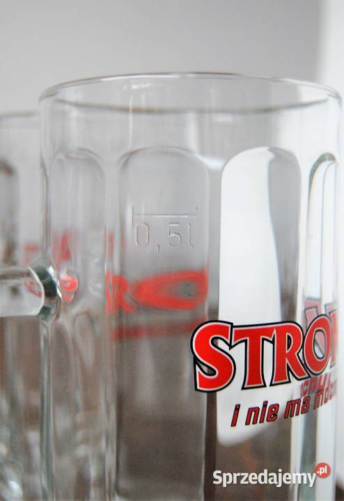Kufel do piwa Warka Strong I Nie Ma Mocnych 05 l przezroczysty Lublin