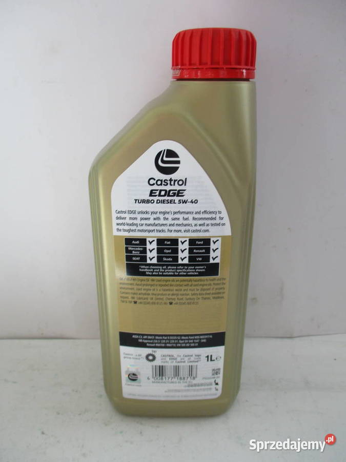 Castrol Edge TD 5W40 1L ACEA C3 API SNCF GM Łódź sprzedam