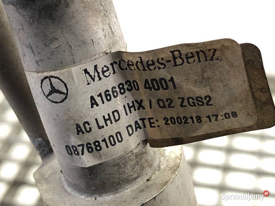 RURKA KLIMATYZACJI MERCEDES GLE A1668304001 30 osobowe Przewody klimatyzacji podkarpackie