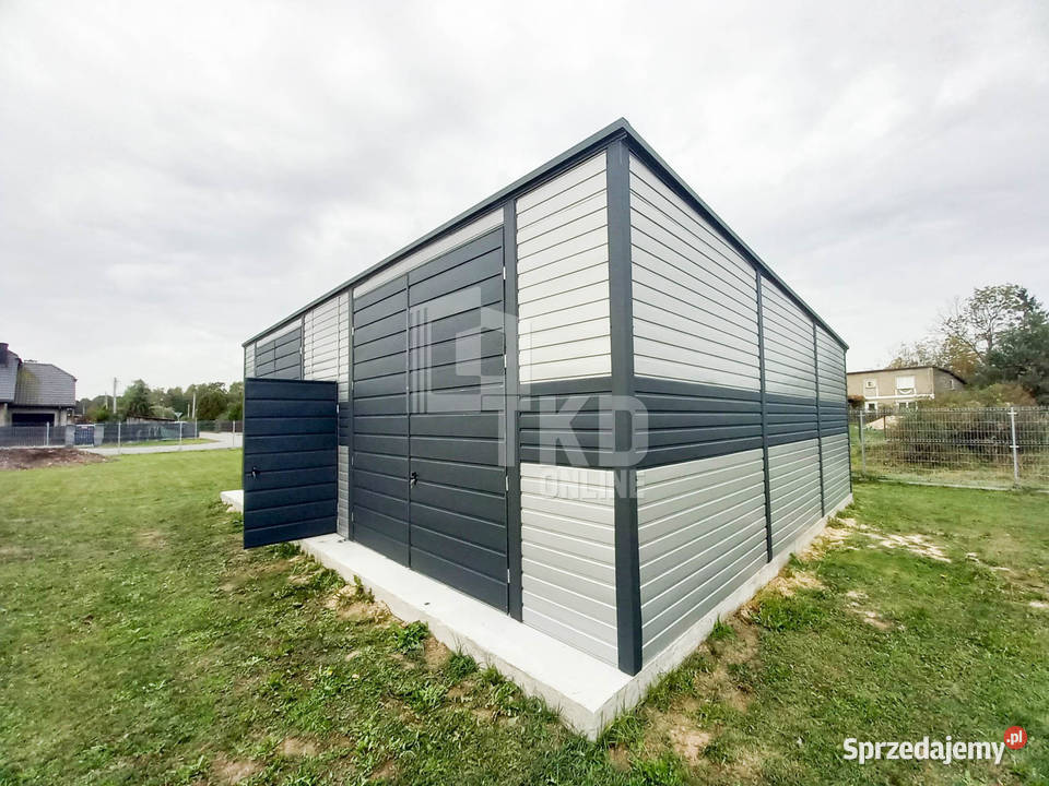 Hala Garaż Blaszany 85x6 2x Brama drzwi rynny Białystok