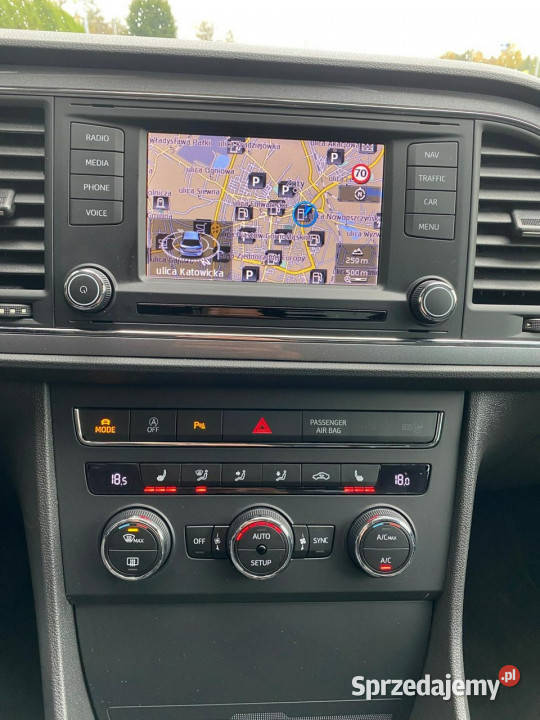 Seat Leon full led navi podgrz fotele alcantara Żory