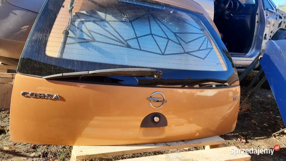 klapa kompletna Opel Corsa C 3 i 5 drzwi lak osobowe Dębno sprzedam