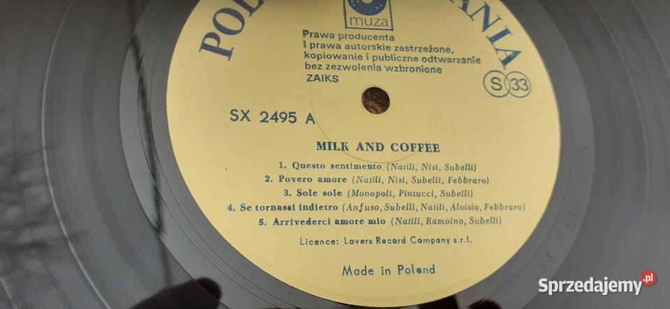 Milk And Coffepłyta winylowa winyl winyl Płyty i kasety Tuszkowo