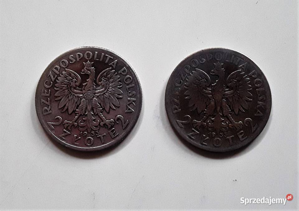 Monety srebrne 2 z 1933 i 1934 r srebro Warszawa