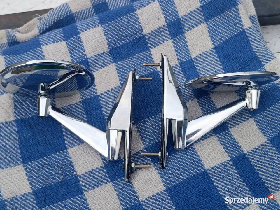 Lusterka chromowane klasyk zabytek retro Świerczów
