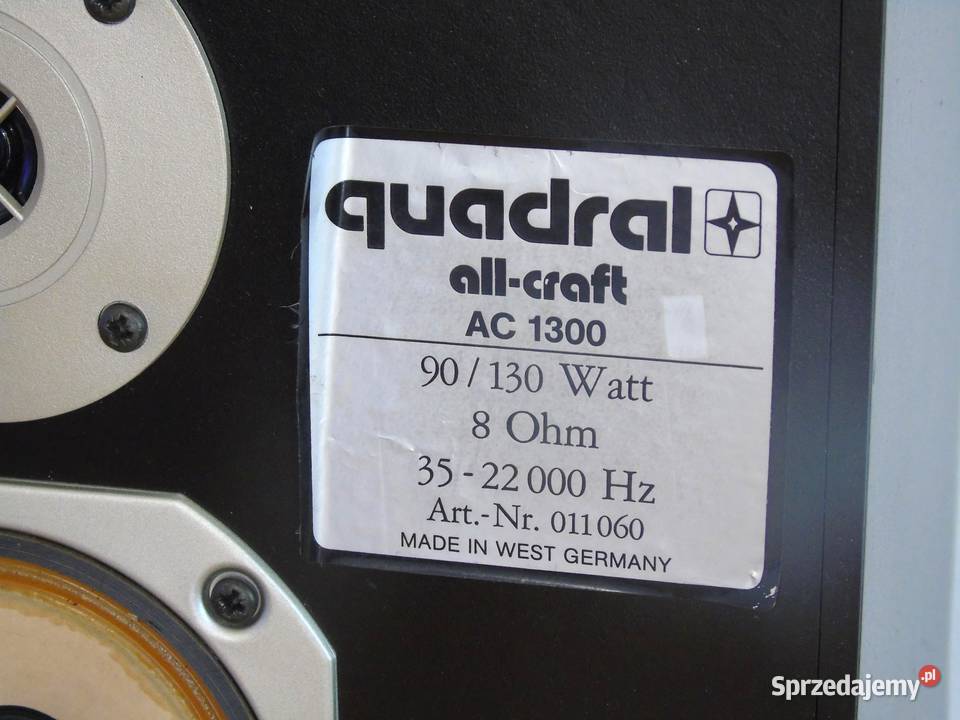 Kolumny Quadal allcraft AC1300 ładne DOSTAWA Jasło sprzedam