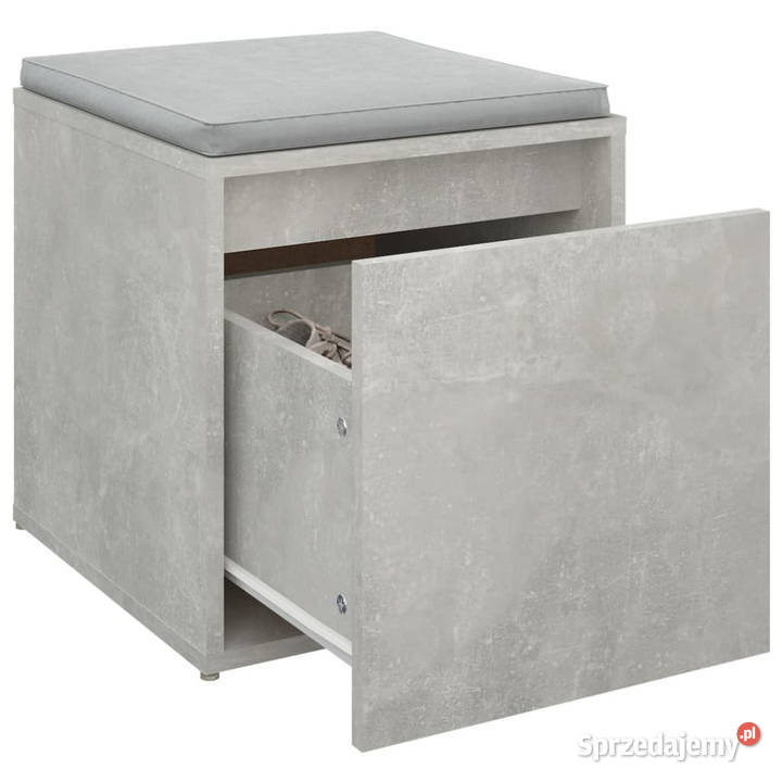 Puf z szufladą betonowy szary 405x40x40 WM808778 Warszawa