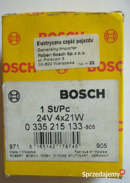 Bosch przerywacz kierunkowskazów Setra dostawcze pomorskie
