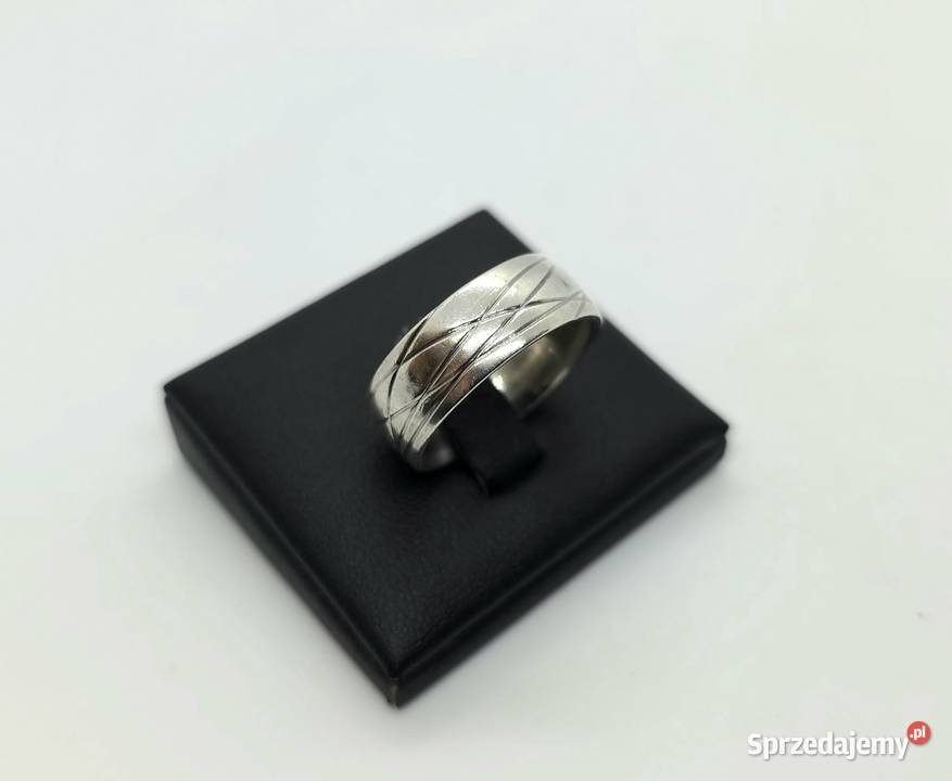 Srebrna obrączka próby 925 963g Rozmiar 20 Elbląg