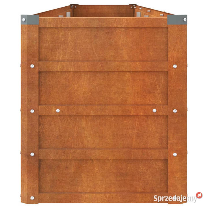 Podwyższona donica rdzawa 320x40x45 stal Warszawa