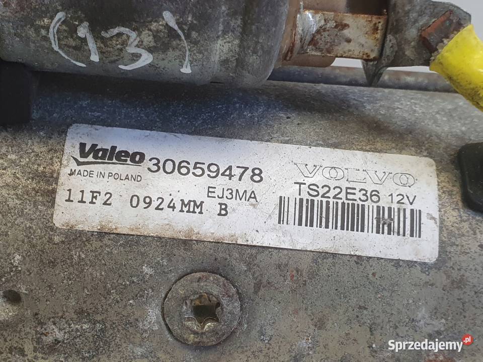 Volvo V40 II 16 D2 ROZRUSZNIK valeo 30659478 Układ elektryczny silnika Janów