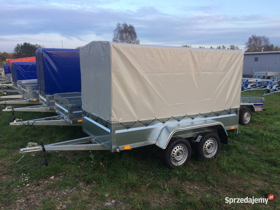 Przyczepka tandem przyczepa 2 osie BORO 270x126 Niewiadów wielkopolskie Piła