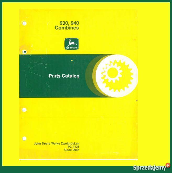 JOHN DEERE 930940950 KOMBAJN katalog części Kielce