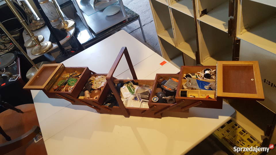 Drewniana niciarka pudełko na nici lubuskie Gorzów Wielkopolski