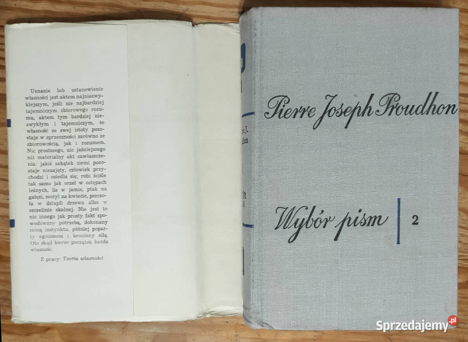 Wybór pism tom II 2 Pierre Joseph Proudhon Sosnowiec