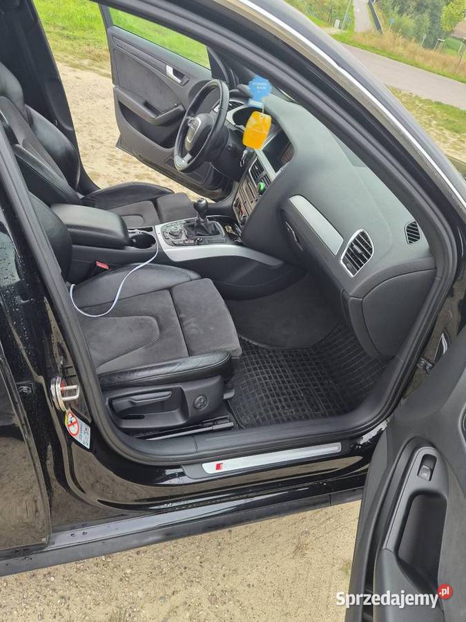 Sprzedam audi a4b8 20tdi sline zadbane czarny Samochody osobowe pomorskie Tczew