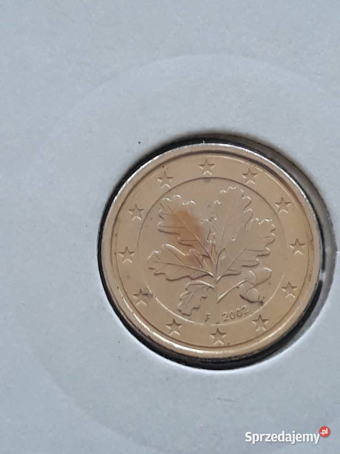 1 Eurocent Niemcy 2002 rmenFBłąd mennicykrążek wielkopolskie Konin