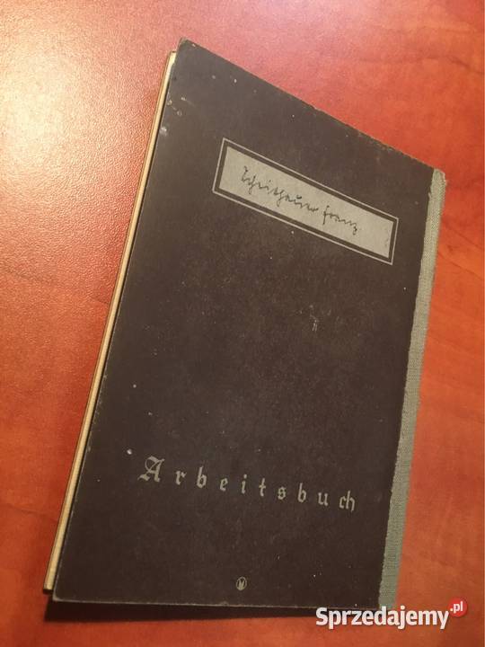 niemiecka książeczka pracy ARBEITSBUCH Bielsko-Biała