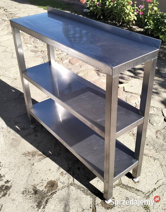 Stół gastrnomiczny z 2ma półkami 100x30x90 Słupia Kapitulna sprzedam