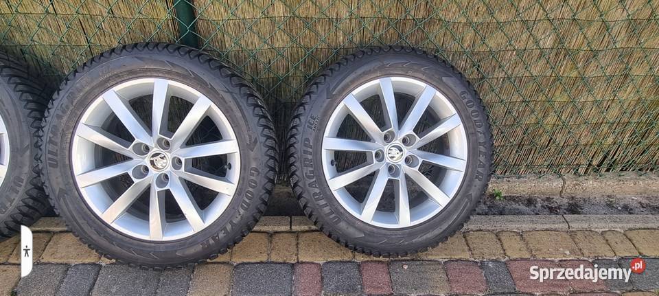 Alufelgi 16 cal 5x100 opony zimowe Goodyear zachodniopomorskie Trzebiatów