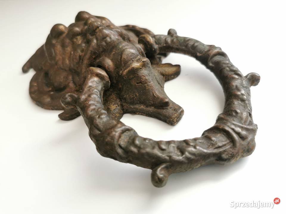 Kołatka Antyczna Kołatka do Drzwi z Brązu