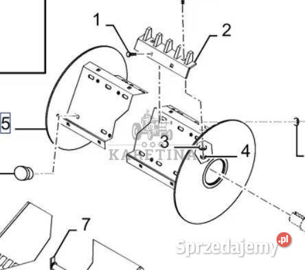 Holland CR9080 Odrzutnik CZĘŚCI 86587803 Pozostałe Jastrzębniki